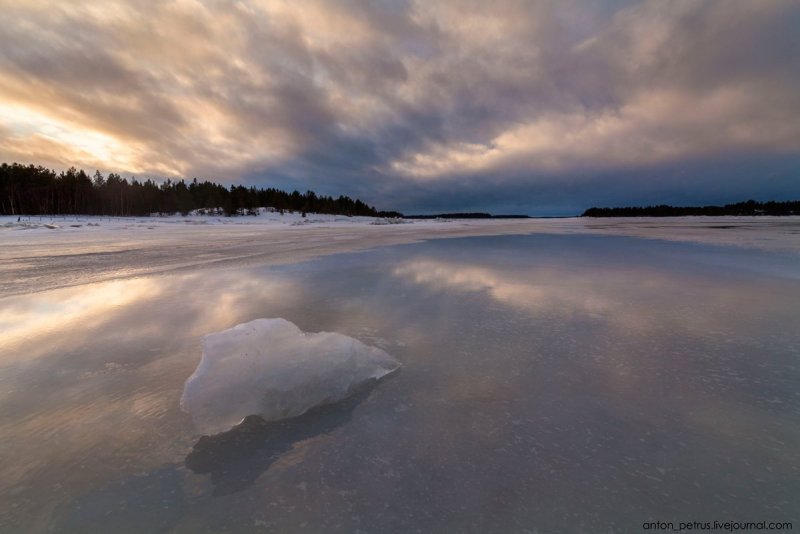 Белое море Карелия зима
