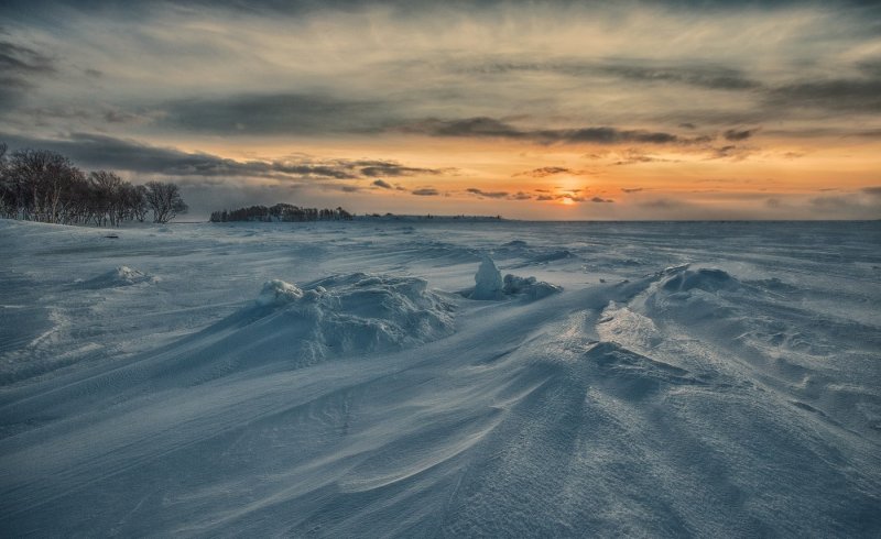Белое море Архангельск зимой