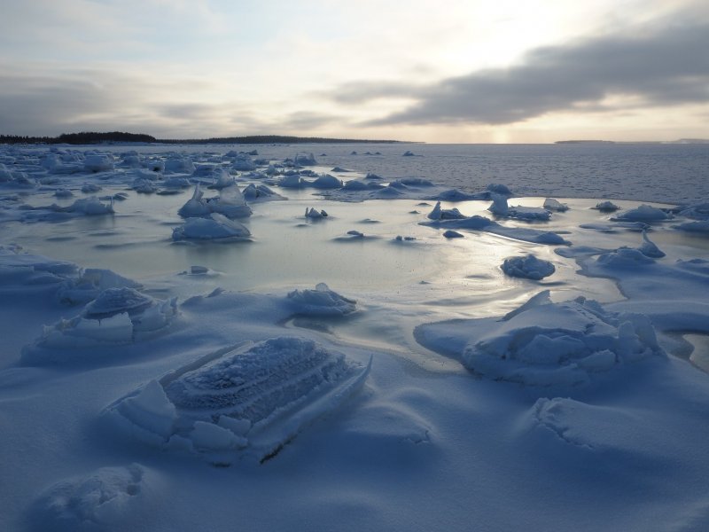 Белое море зимой Северодвинск