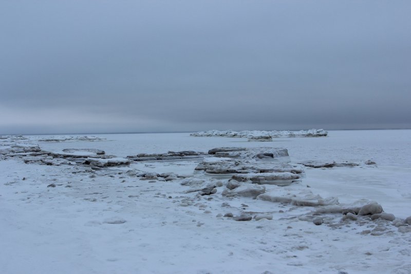 Белое море Ягры зима