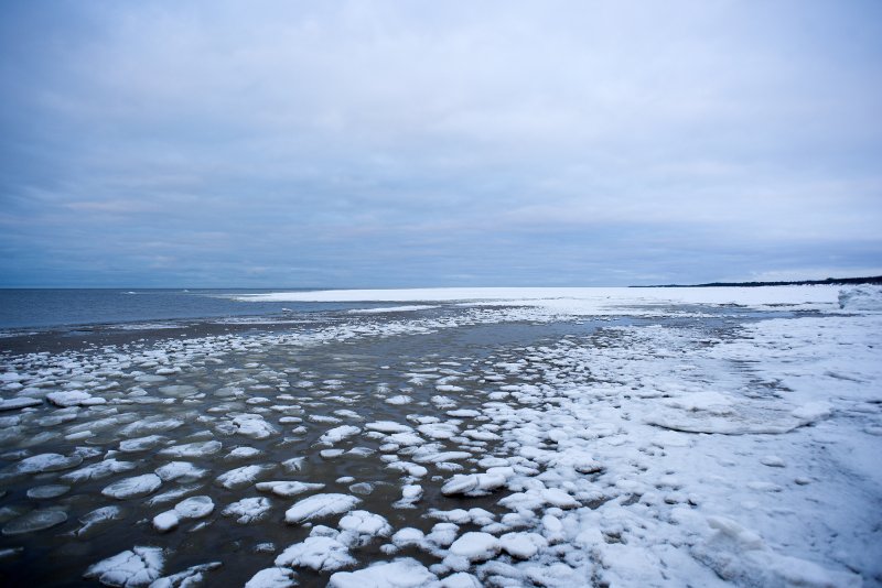 Онега зима белое море