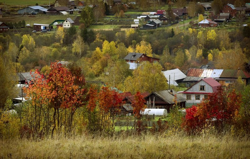 Осень Удмуртия деревня