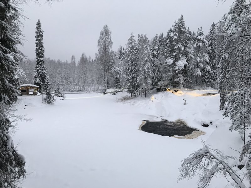 Парк Ваккосалми в Сортавала зимой