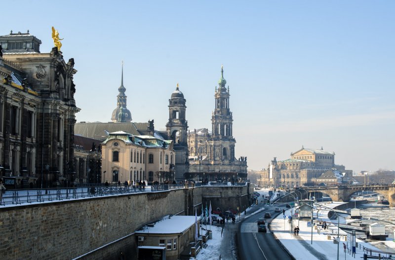 Дрезден Германия зима
