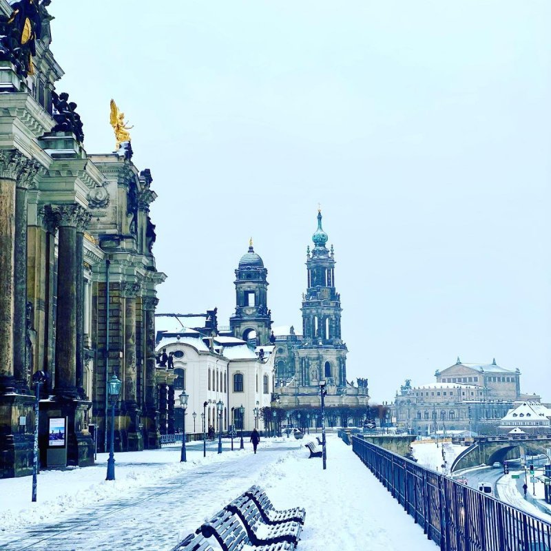 Дрезден зима