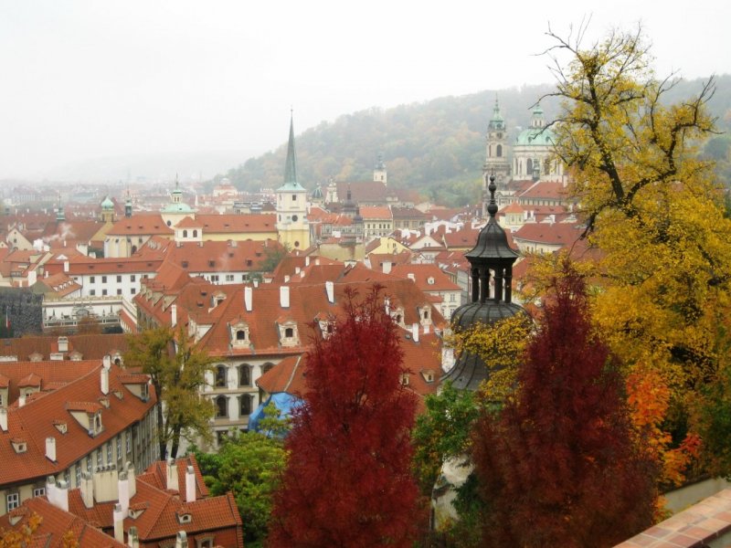 Прага Чехия осень