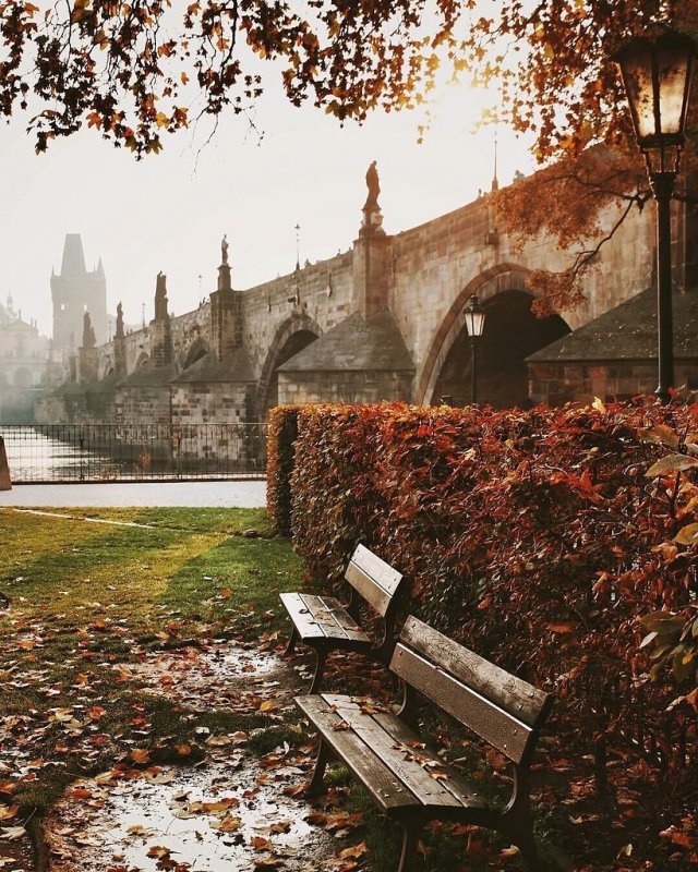 Прага Чехия осенью