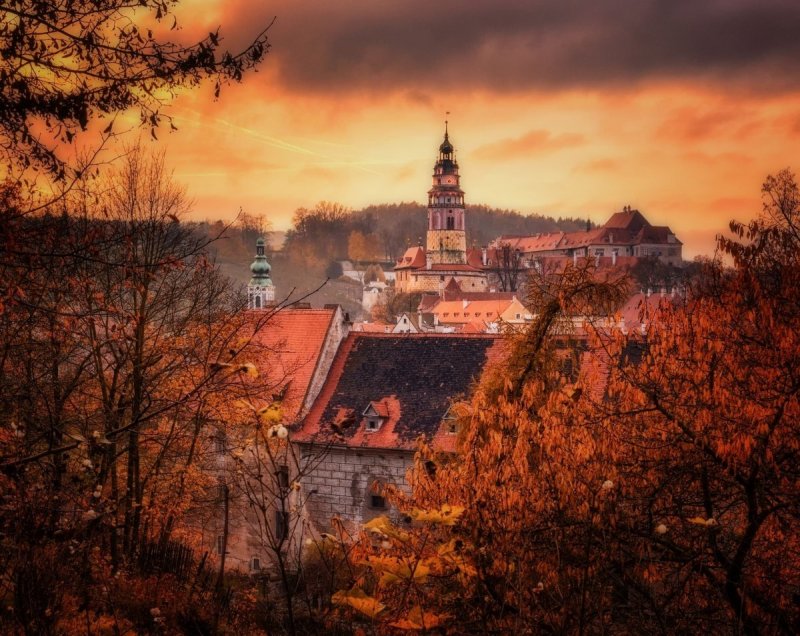 Осеннее утро в Праге