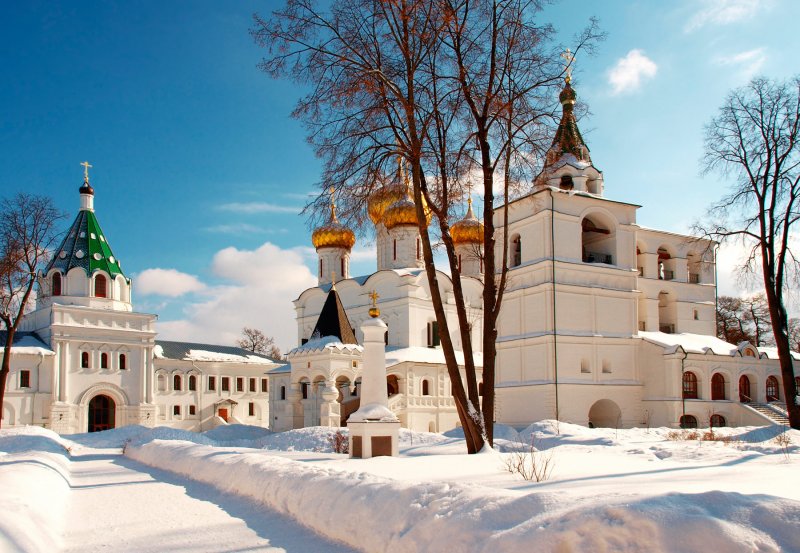 Ипатьевский монастырь Кострома зима
