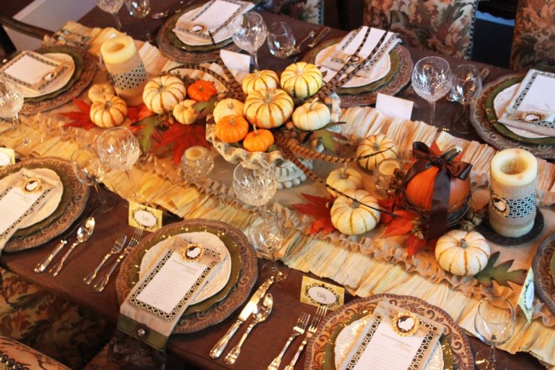 Осенняя сервировка стола