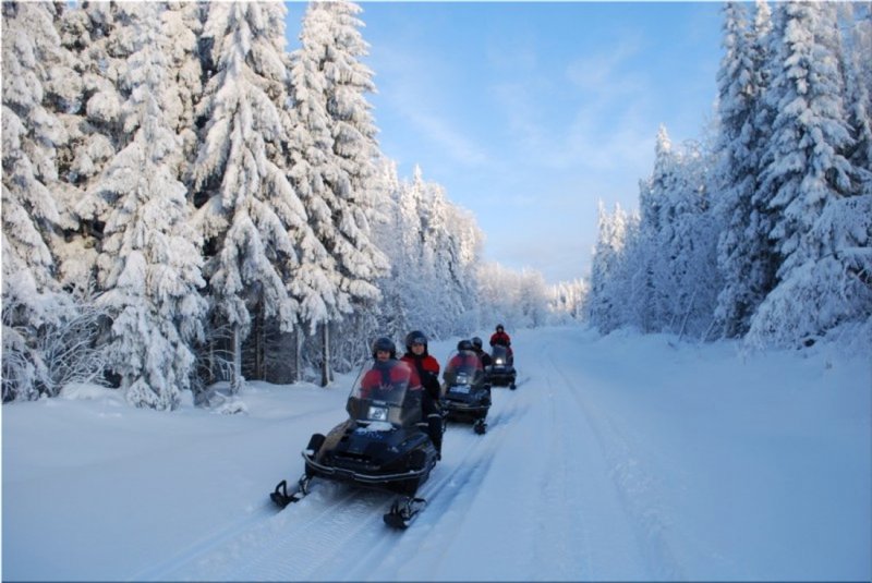 Снегоходный туризм Карелия