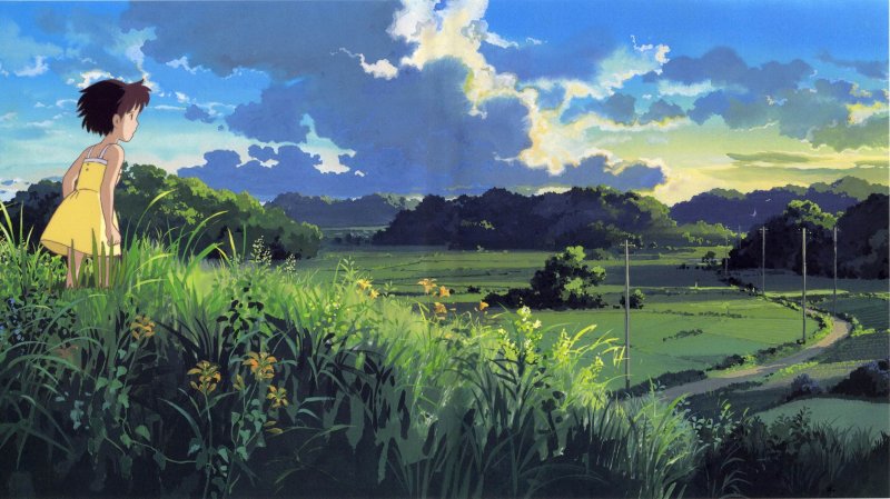 Хаяо Миядзаки пейзажи