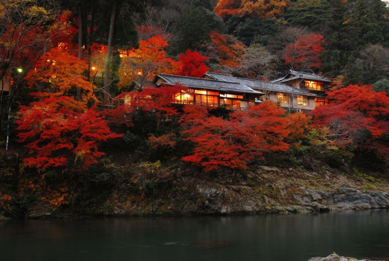 Киото Япония осень Фудзияма