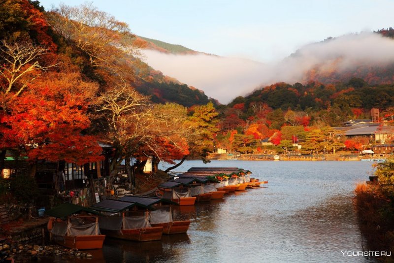 Япония осенью Киото
