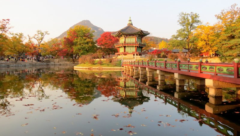 Осень в Корее Сеул