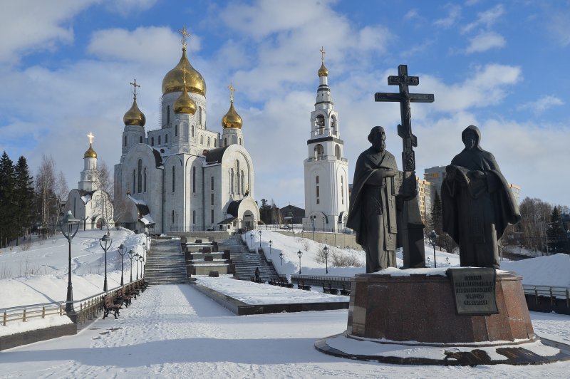 Ханты-Мансийск храм зимой