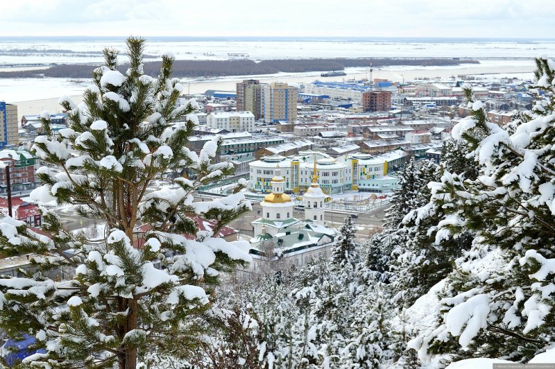 Археопарк в Ханты Мансийске зимой