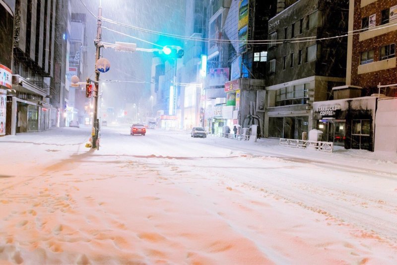 Зимние улицы Токио