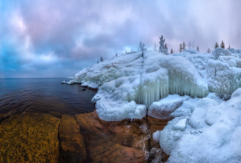 Карелия Ладожское озеро зима