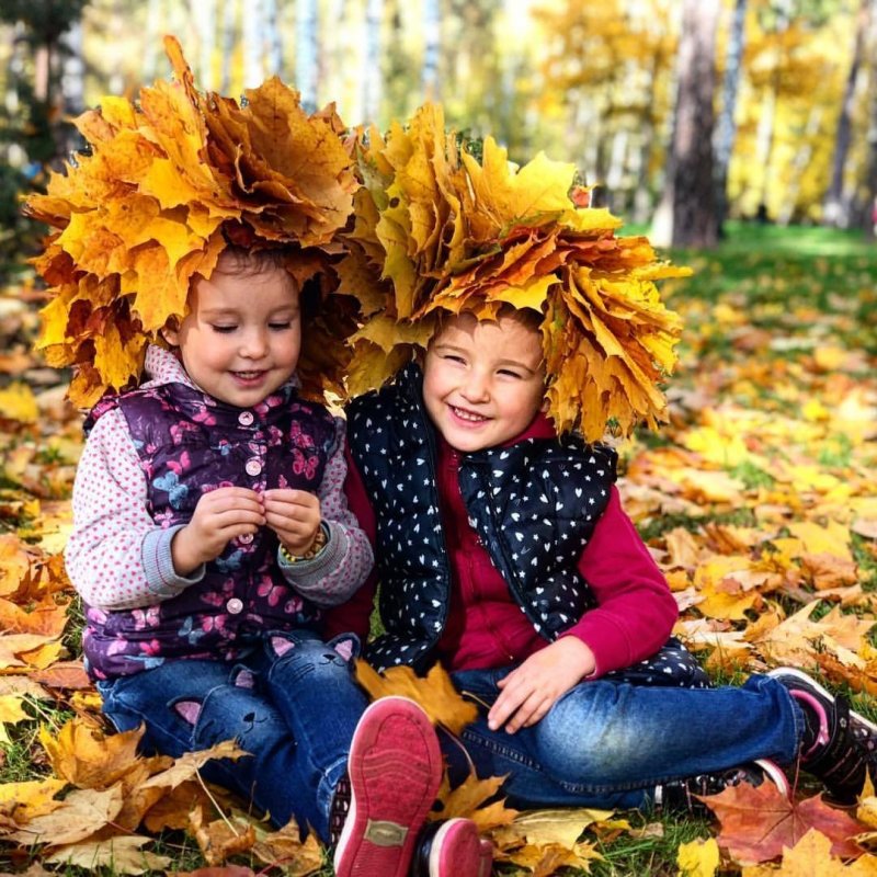 Осенняя фотосессия в детском саду