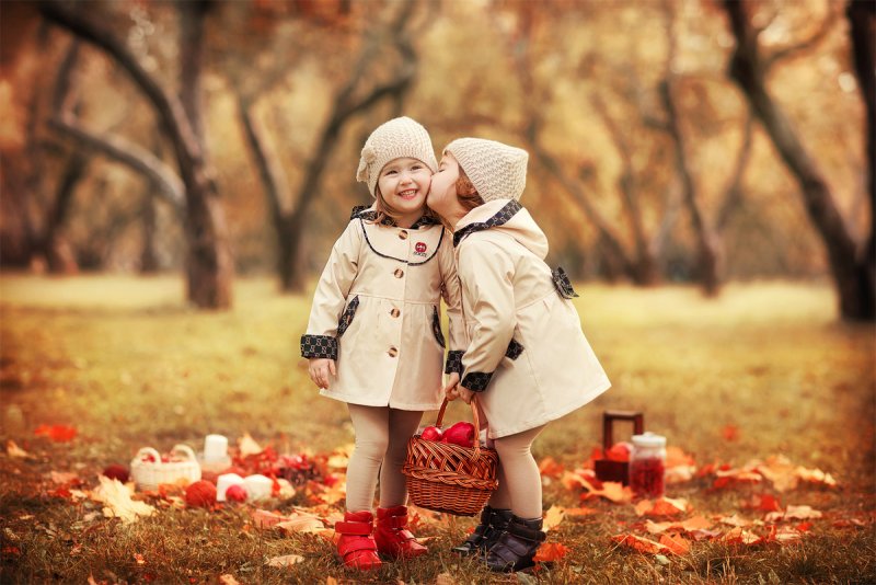Осенняя фотосессия детей