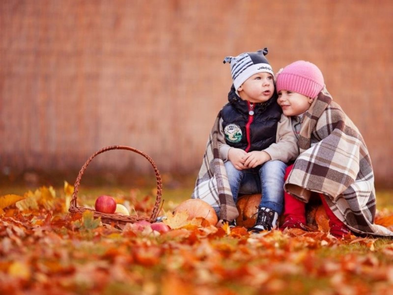 Красивые дети осень