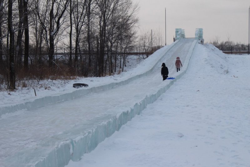 Ледяная горка в Воронцовском парке
