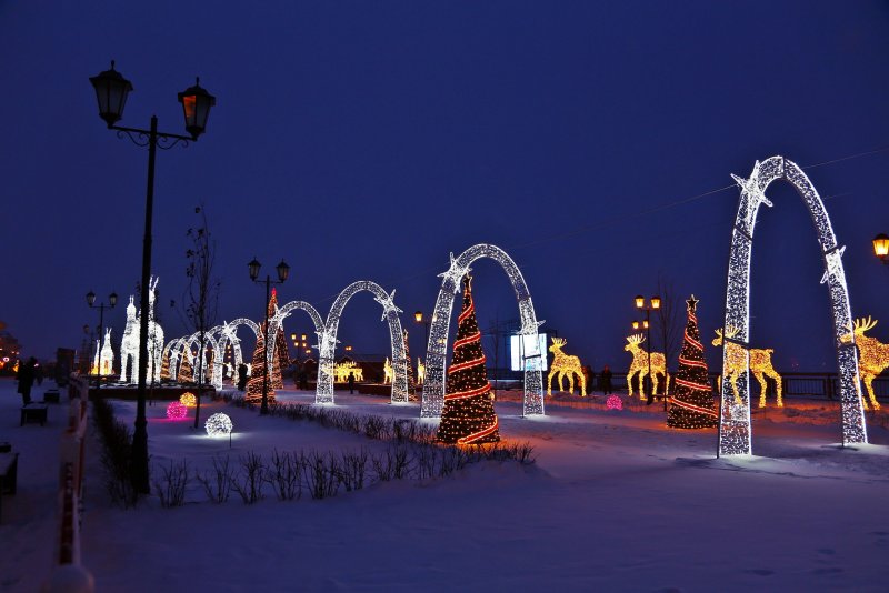 Парк Миллениум Казань на новый год