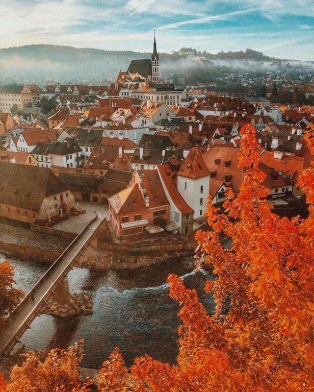 Прага Чехия осень