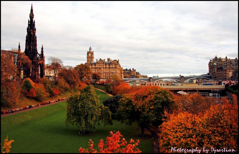 Англия Эдинбург осень