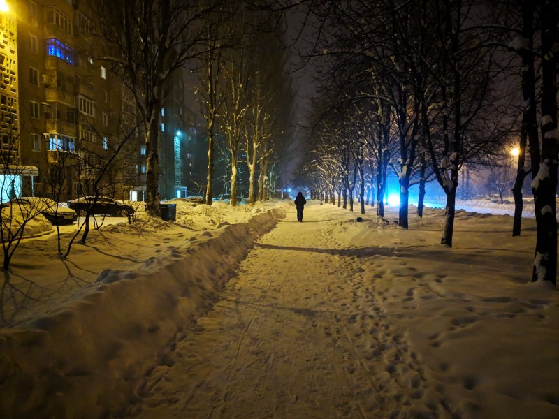 Зимние улицы России