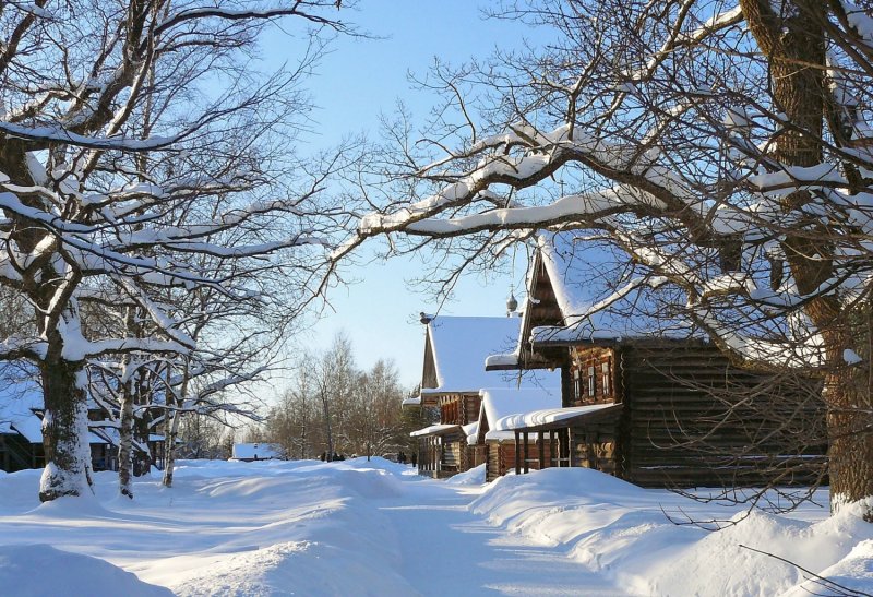 Тверские деревни зимой