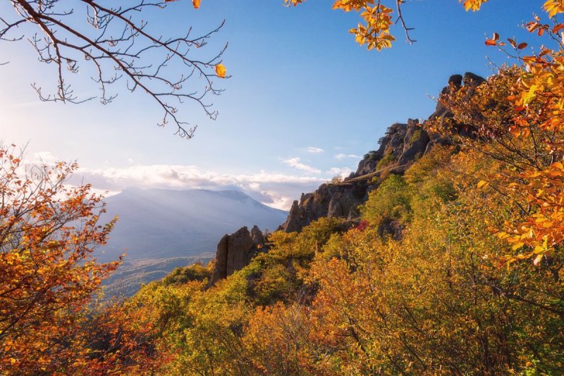 Золотая осень в Крыму горы
