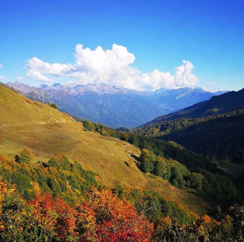 Осень в горах Абхазии