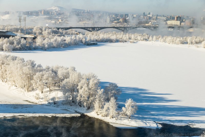 Зимний Красноярск