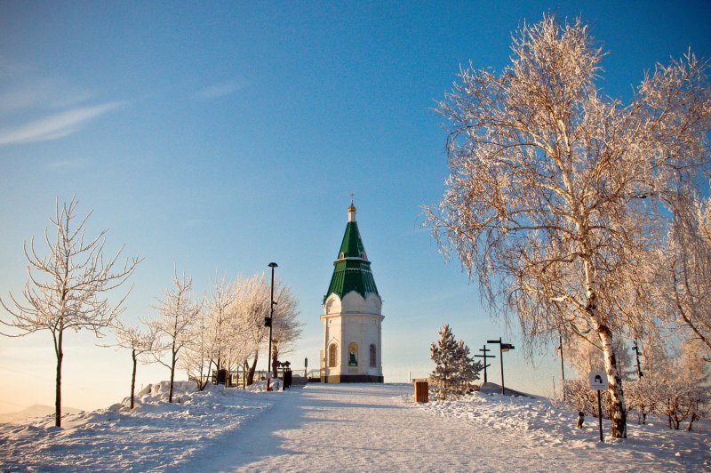 Красивые места зимой в Красноярском крае