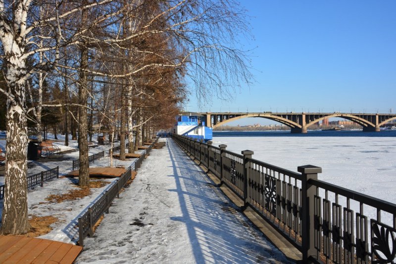 Первый снег в Красноярске 2020