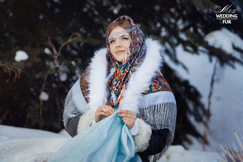 Русские красавицы в зимних нарядах