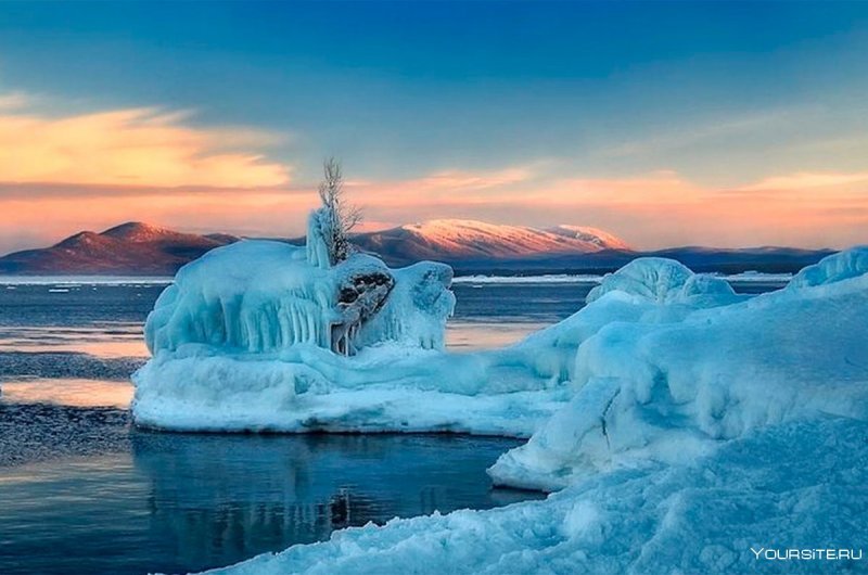 Зимний Байкал природа