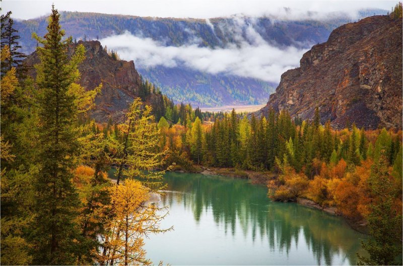 Телецкое озеро Алтай осенью