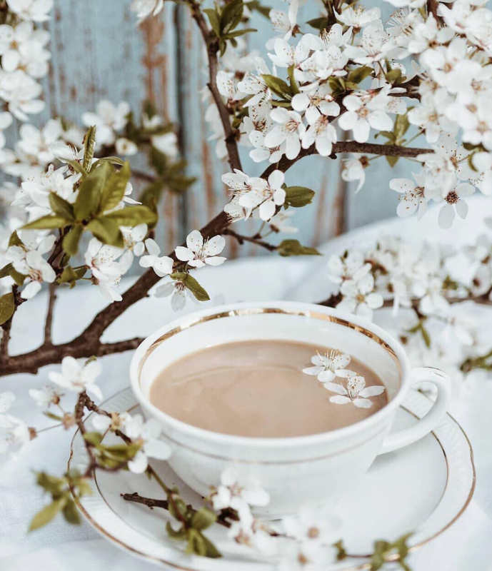 Весна кофе нежность