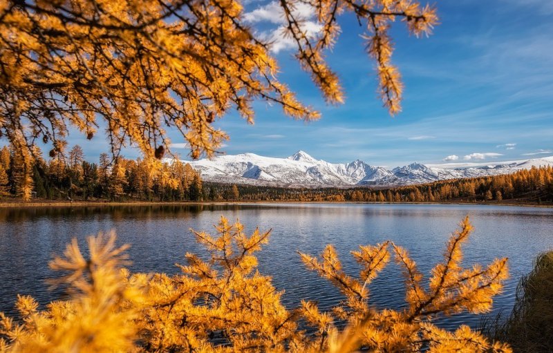 Озеро Киделю Алтай осень