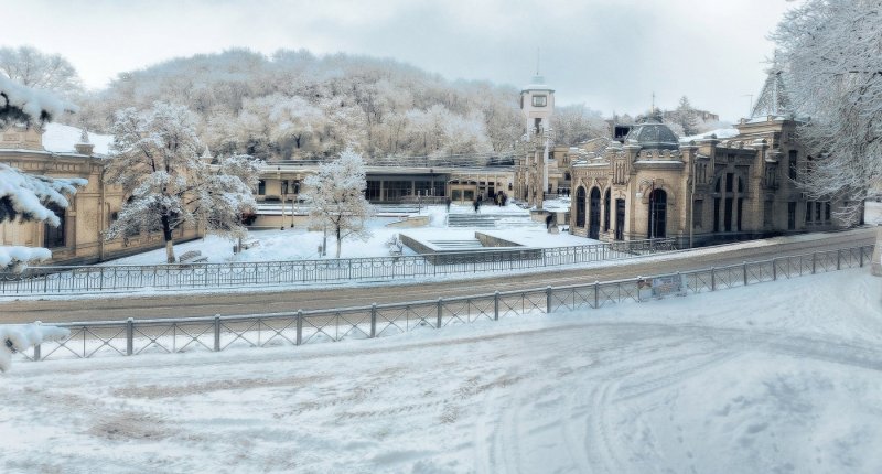 Станция Кисловодск зимой