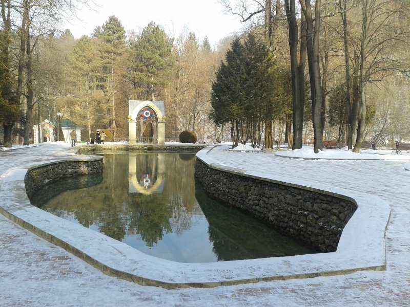 Курортный парк Кисловодск зимой