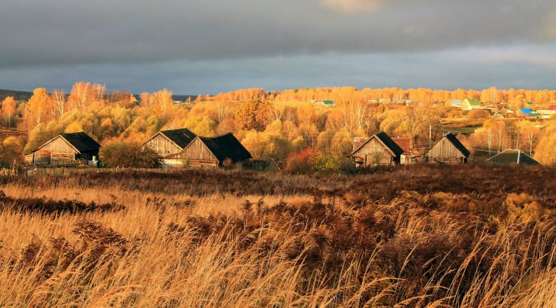 Осенняя деревня
