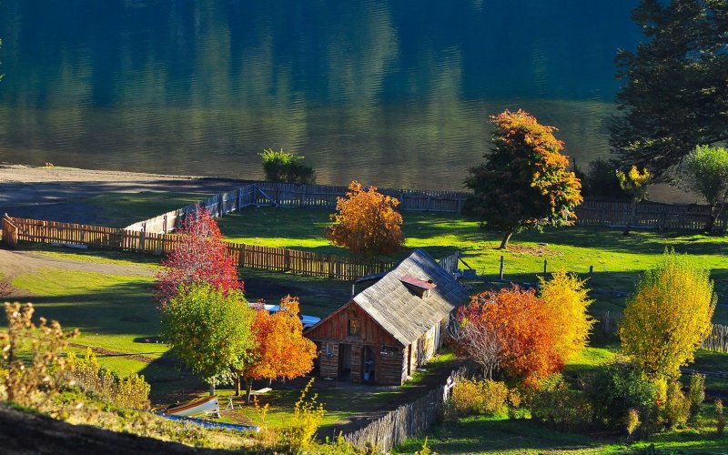 Деревенские домики штат Вермонт