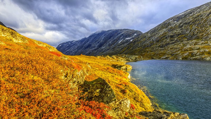 Норвегия фьорды осень