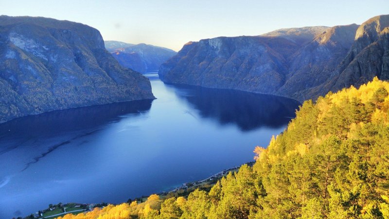 Озеро рёссватн Норвегия