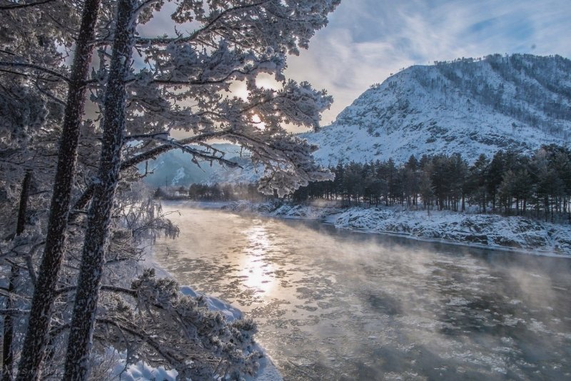 Горный Алтай зима