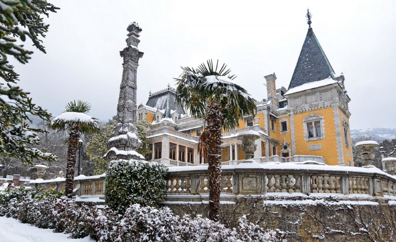 Массандровский дворец Ялта зимой